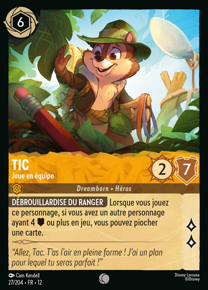Carte Lorcana 27/204 Tic | LorenZone