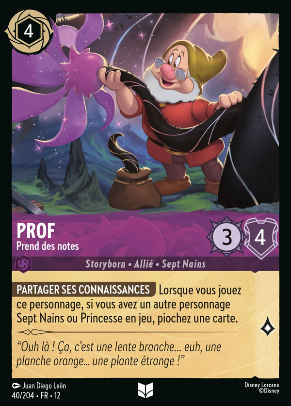 Carte Lorcana 40/204 Prof | LorenZone