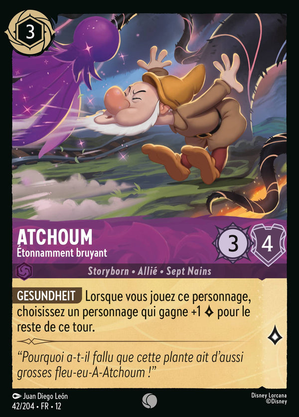 Carte Lorcana 42/204 Atchoum | LorenZone