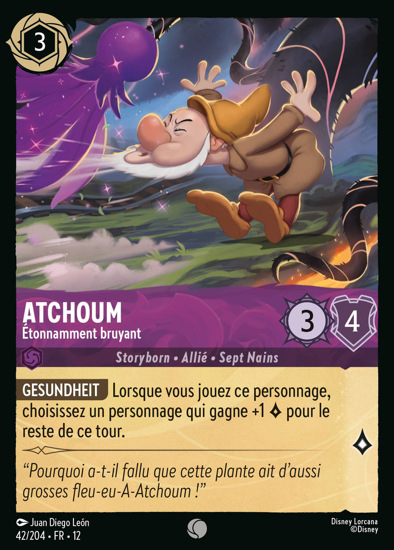 Carte Lorcana 42/204 Atchoum | LorenZone