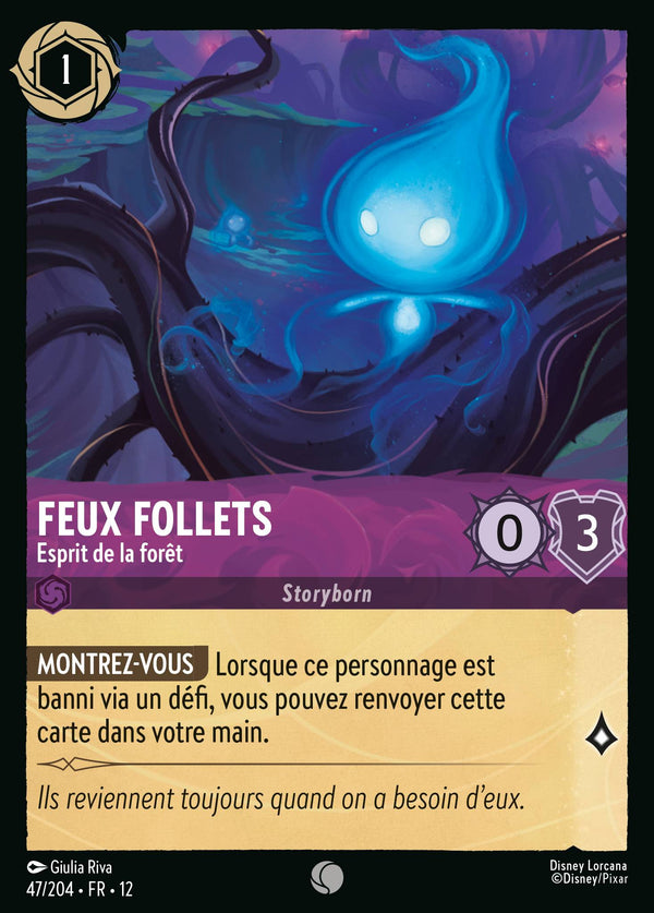 Carte Lorcana 47/204 Feux follets | LorenZone