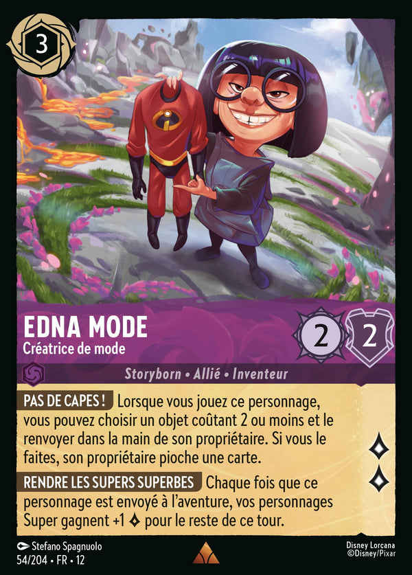 Carte Lorcana 54/204 Edna Mode | LorenZone