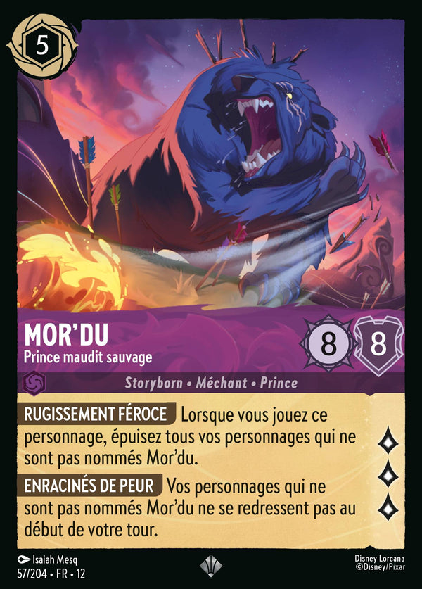 Carte Lorcana 57/204 Mor'du | LorenZone