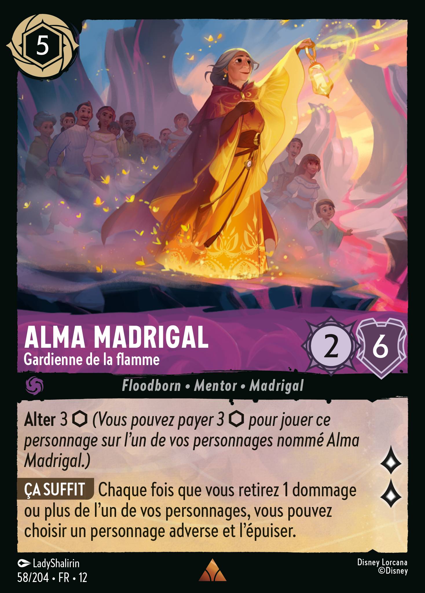 Carte Lorcana 58/204 Alma Madrigal | LorenZone