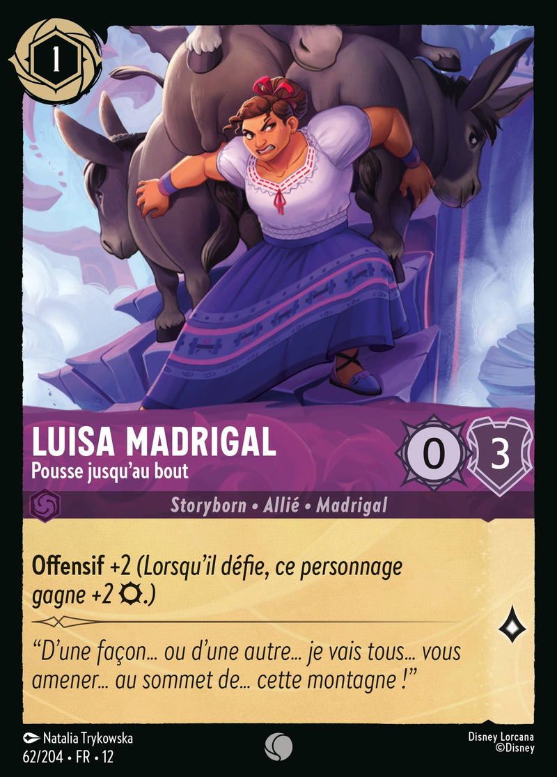 Carte Lorcana 62/204 Luisa Madrigal | LorenZone