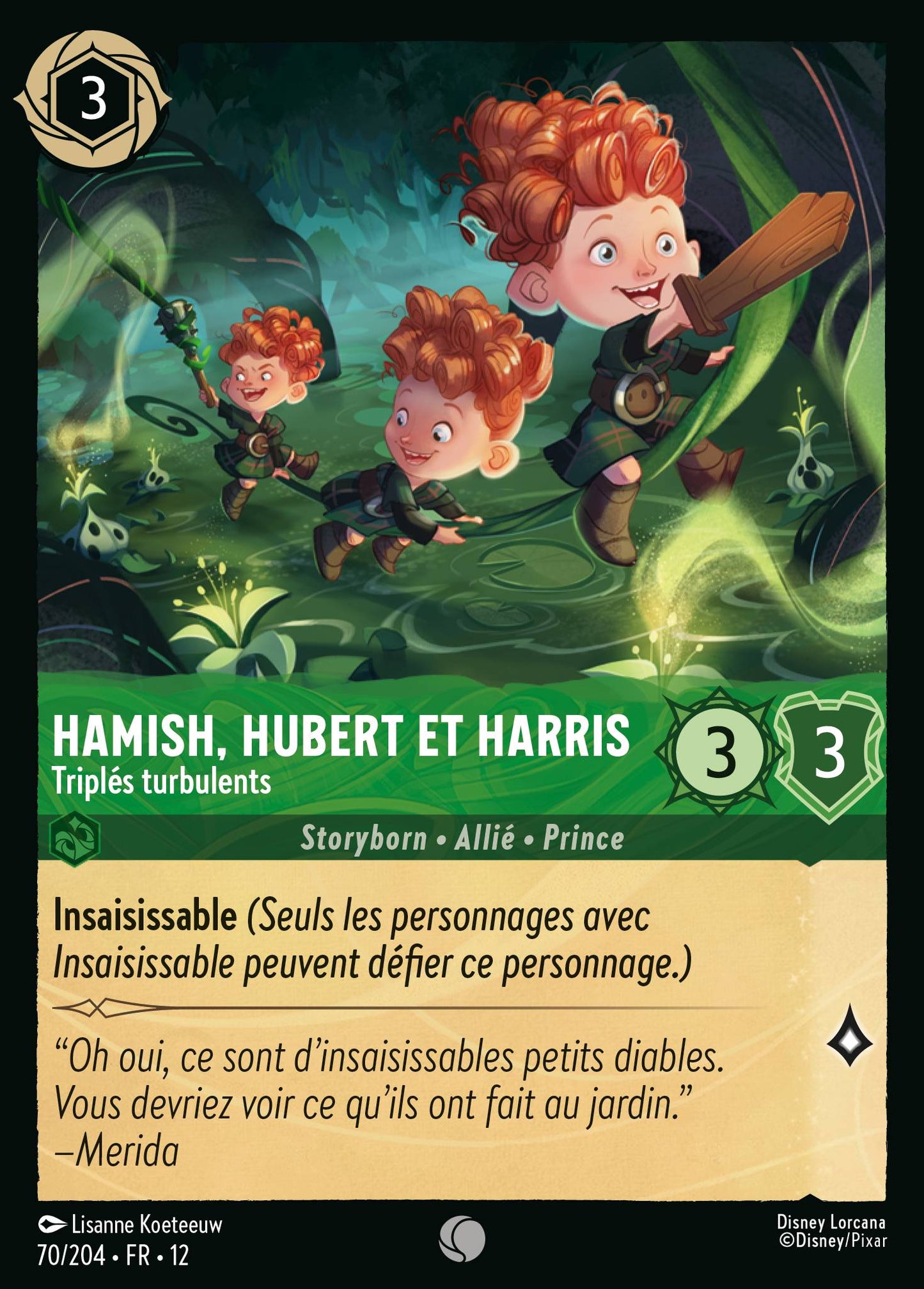 Carte Lorcana 70/204 Hamish, Hubert et Harris | LorenZone