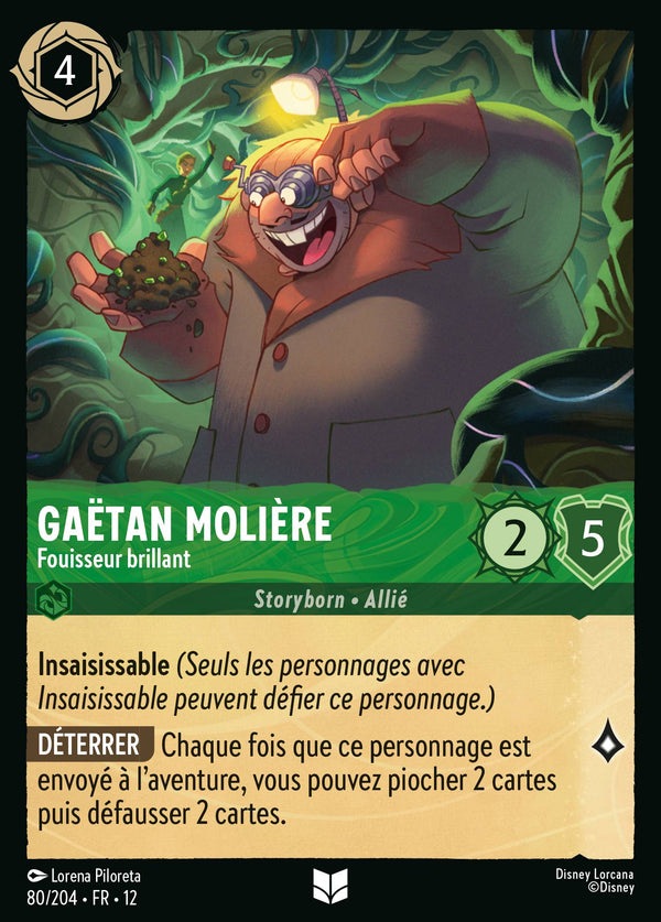Carte Lorcana 80/204 Gaëtan Molière | LorenZone