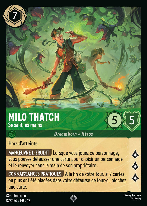 Carte Lorcana 82/204 Milo Thatch | LorenZone
