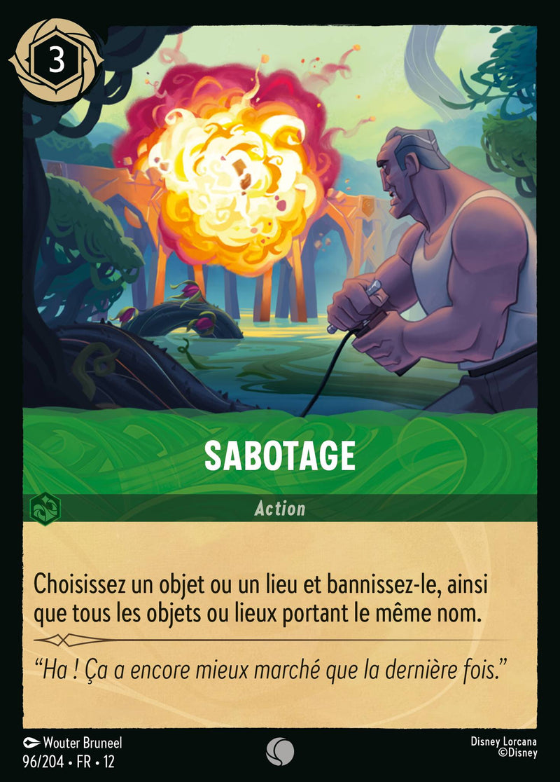 Carte Lorcana 96/204 Sabotage | LorenZone