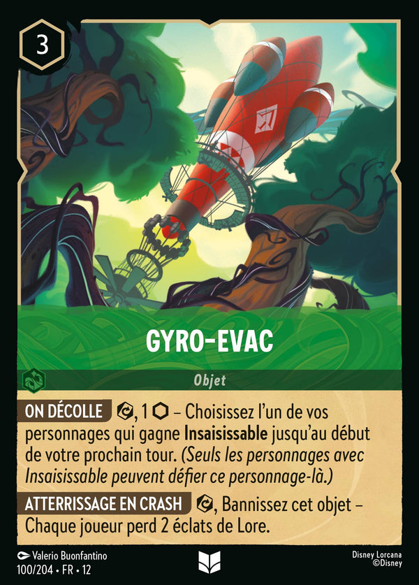 Carte Lorcana 100/204 Gyro-Evac | LorenZone