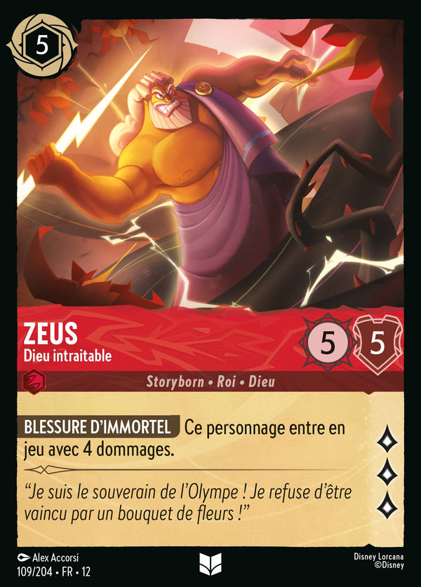 Carte Lorcana 109/204 Zeus | LorenZone