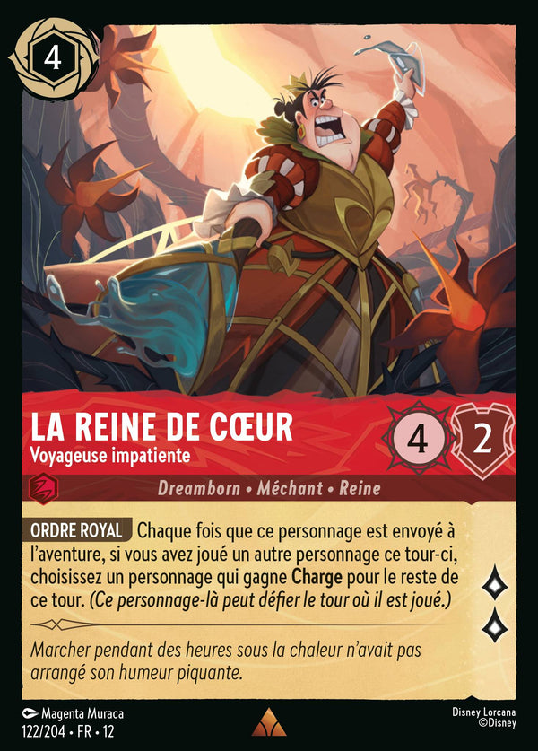 Carte Lorcana 122/204 La Reine de Cœur | LorenZone