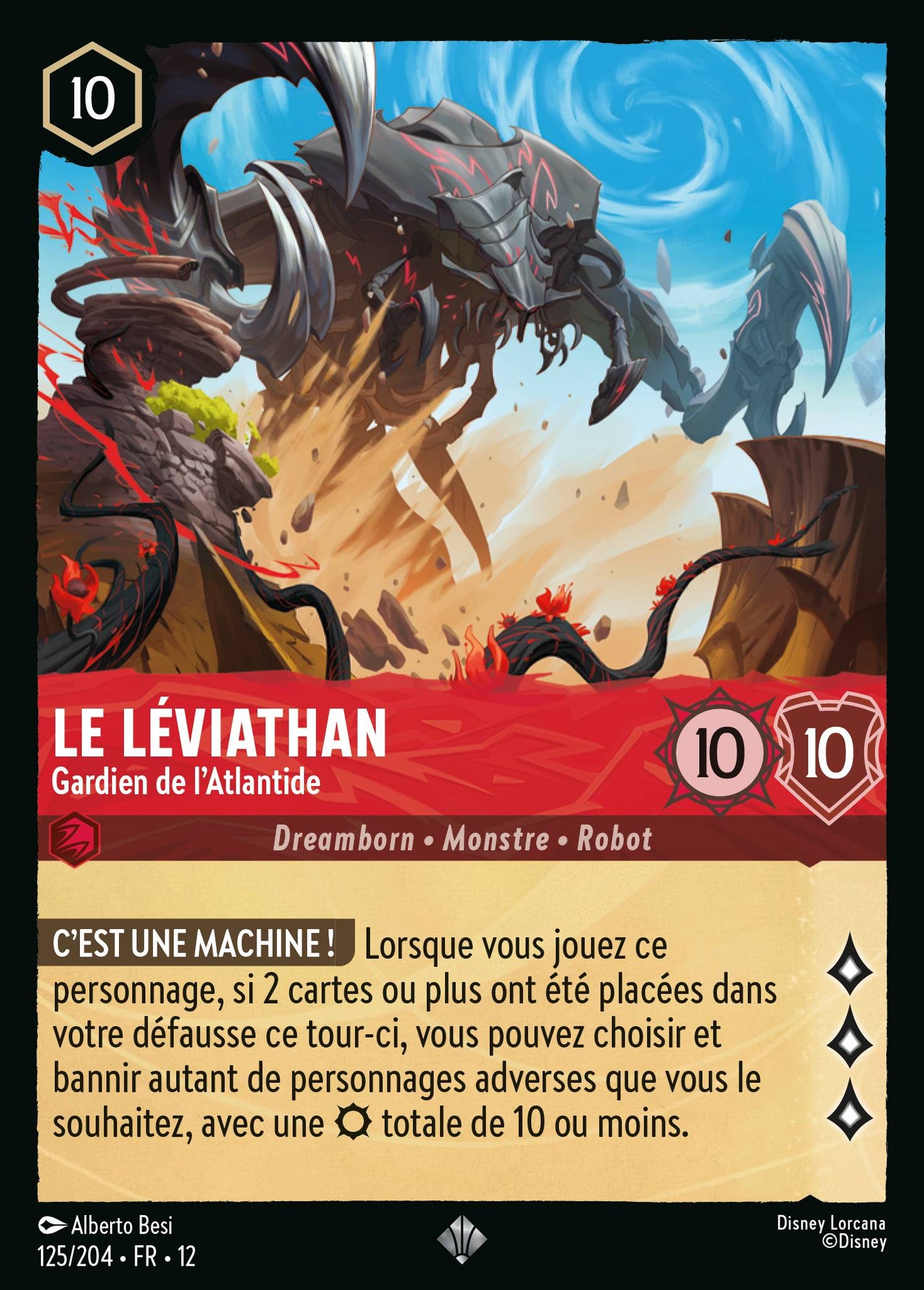 Carte Lorcana 125/204 Le Léviathan | LorenZone