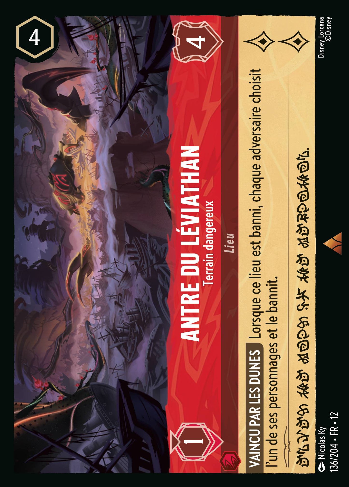 Carte Lorcana 136/204 Antre du Léviathan | LorenZone