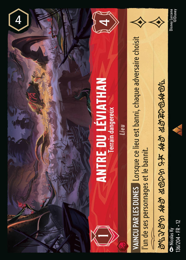 Carte Lorcana 136/204 Antre du Léviathan | LorenZone