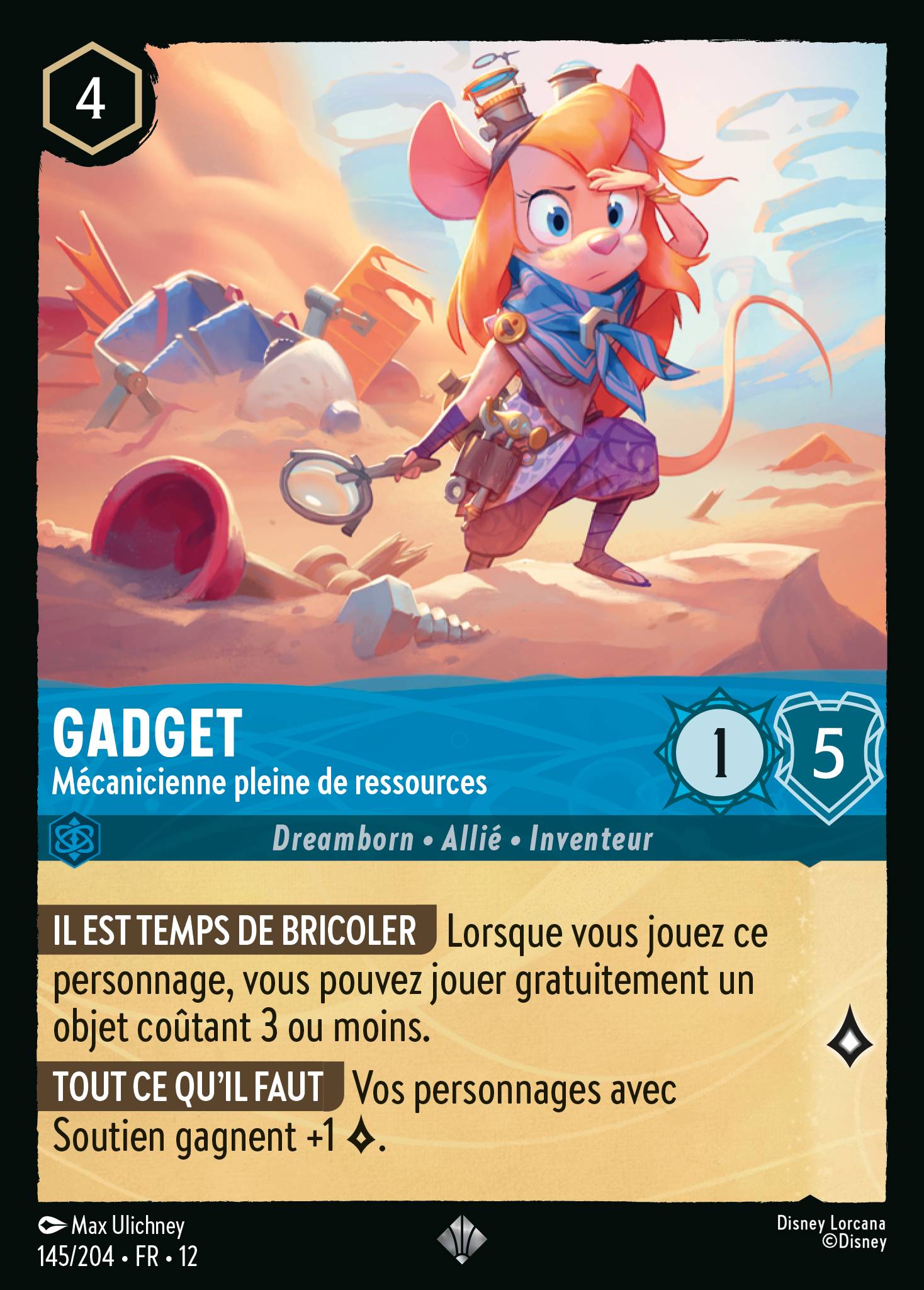 Carte Lorcana 145/204 Gadget | LorenZone
