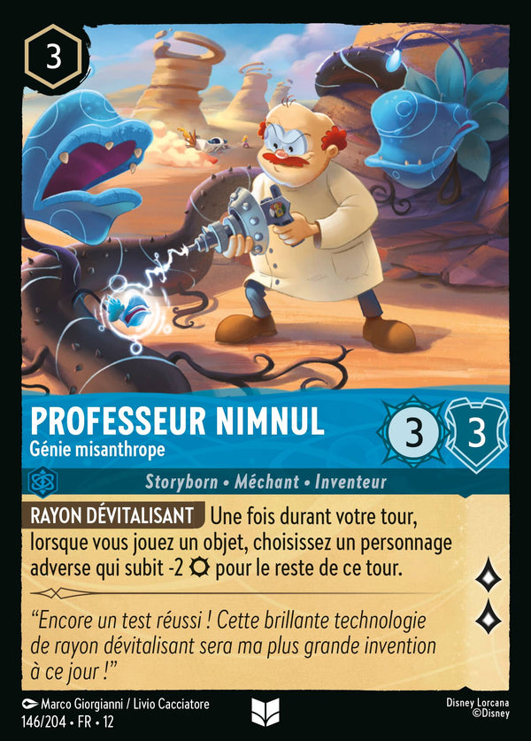 Carte Lorcana 146/204 Professeur Nimnul | LorenZone