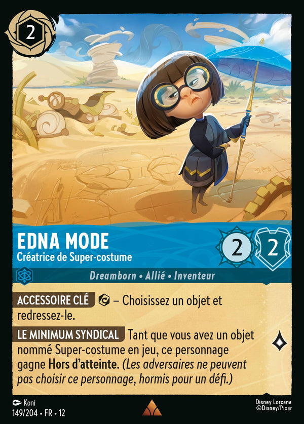 Carte Lorcana 149/204 • FR • 12 Edna Mode | LorenZone