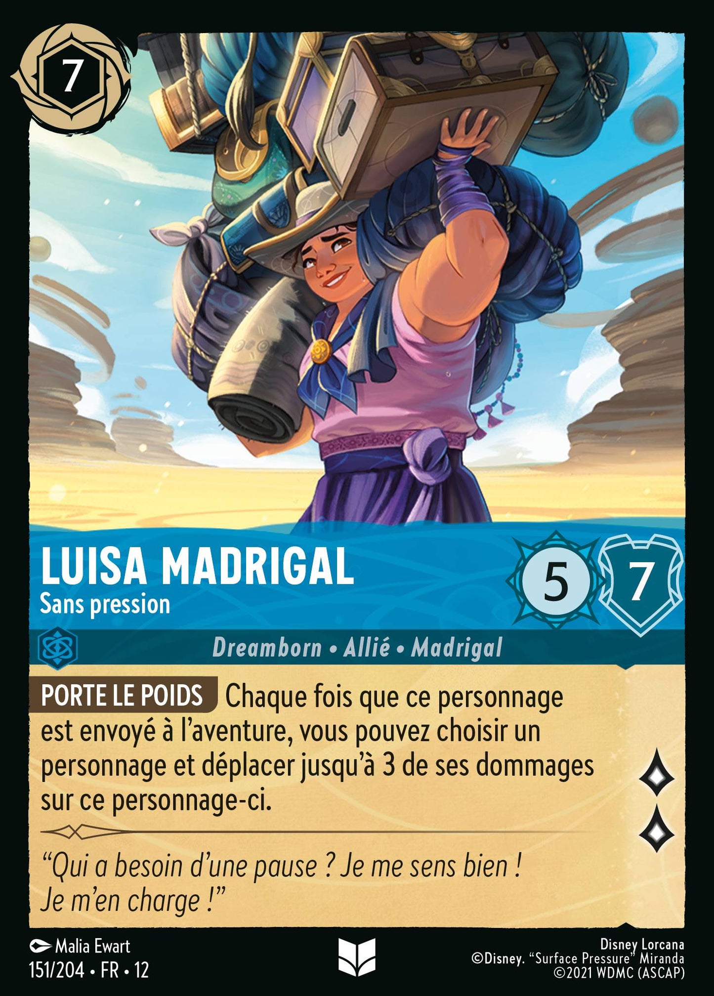 Carte Lorcana 151/204 • FR • 12 Luisa Madrigal | LorenZone