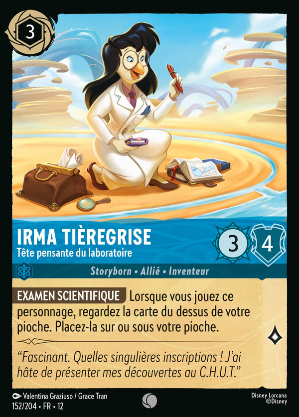 Carte Lorcana 152/204 • FR • 12 Irma Tièregrise | LorenZone