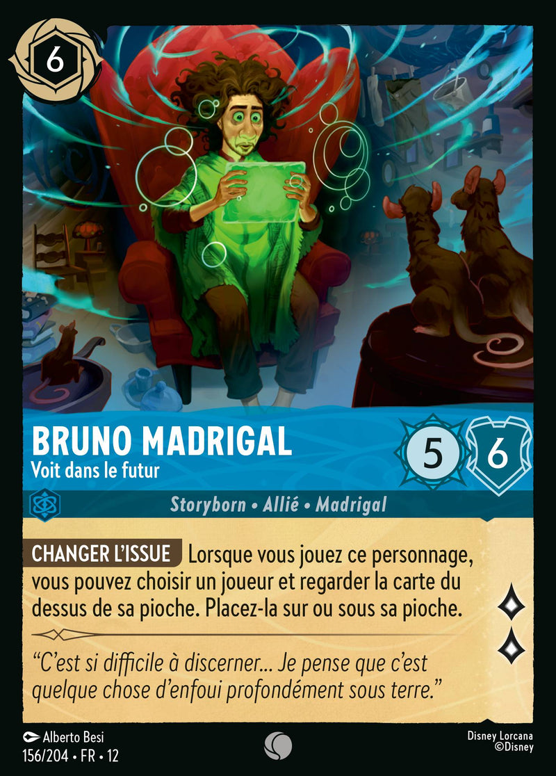 Carte Lorcana 156/204 • FR • 12 Bruno Madrigal | LorenZone