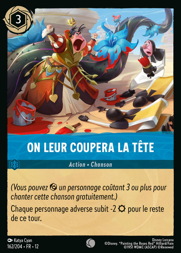 Carte Lorcana 162/204 • FR • 12 On leur coupera la tête | LorenZone