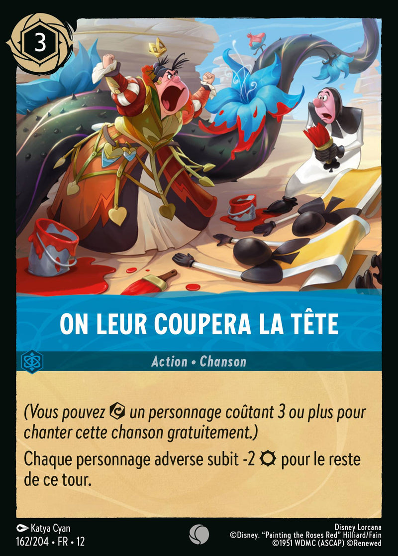 Carte Lorcana 162/204 • FR • 12 On leur coupera la tête | LorenZone