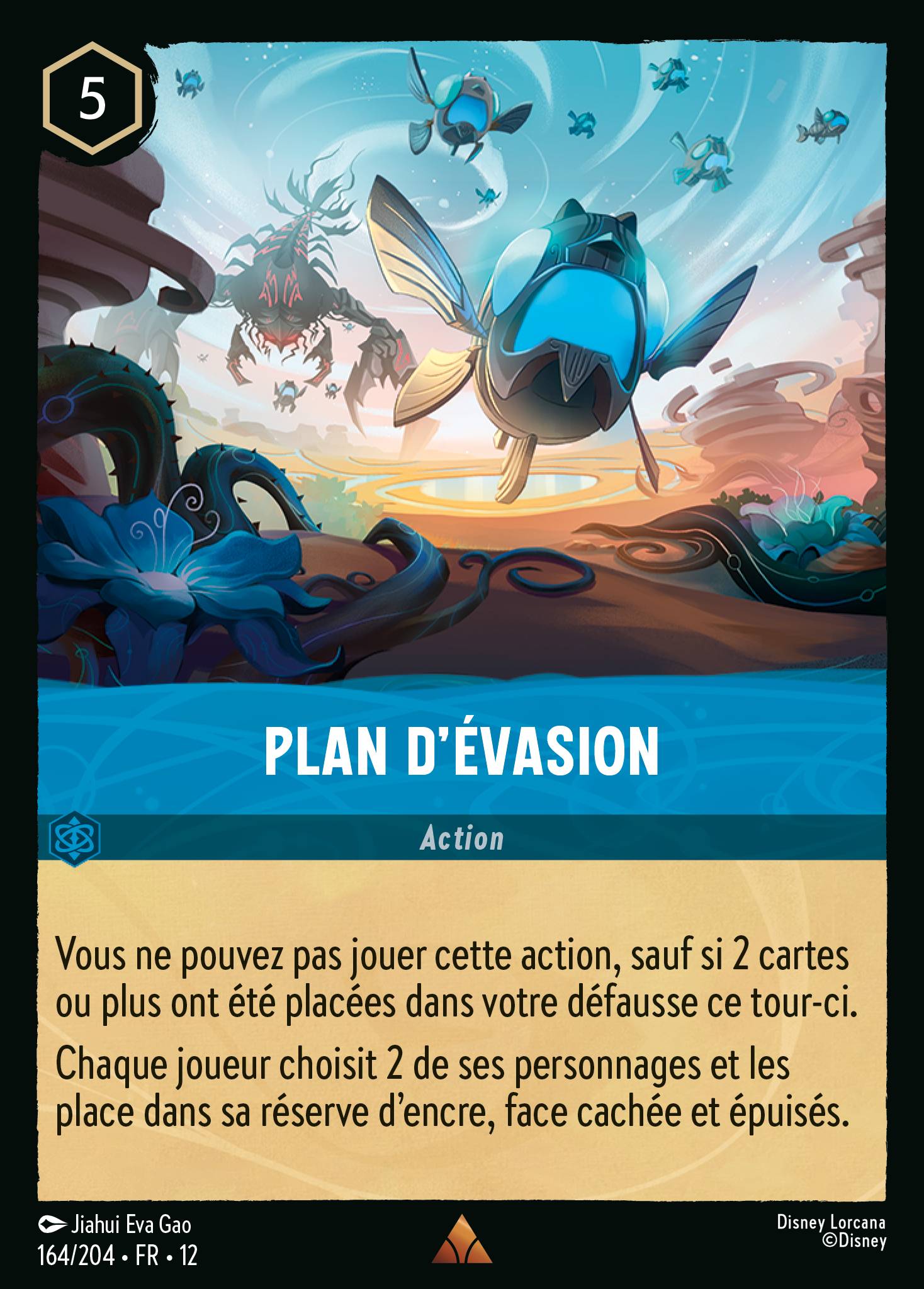 Carte Lorcana 164/204 • FR • 12 Plan d'évasion | LorenZone
