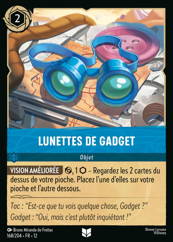 Carte Lorcana 168/204 • FR • 12 Lunettes de Gadget | LorenZone