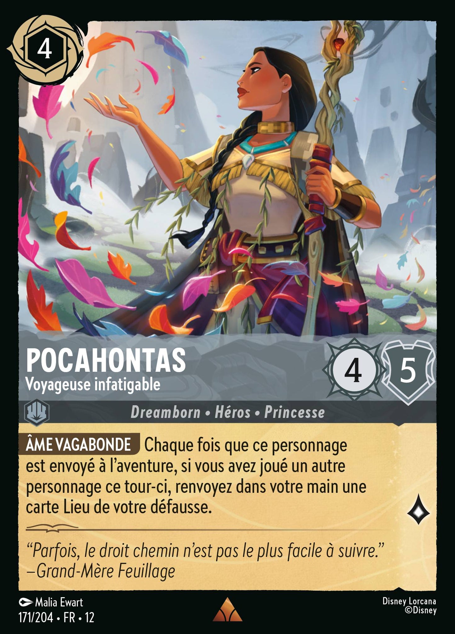 Carte Lorcana 171/204 • FR • 12 Pocahontas | LorenZone