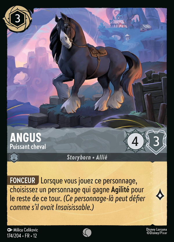 Carte Lorcana 174/204 • FR • 12 Angus | LorenZone