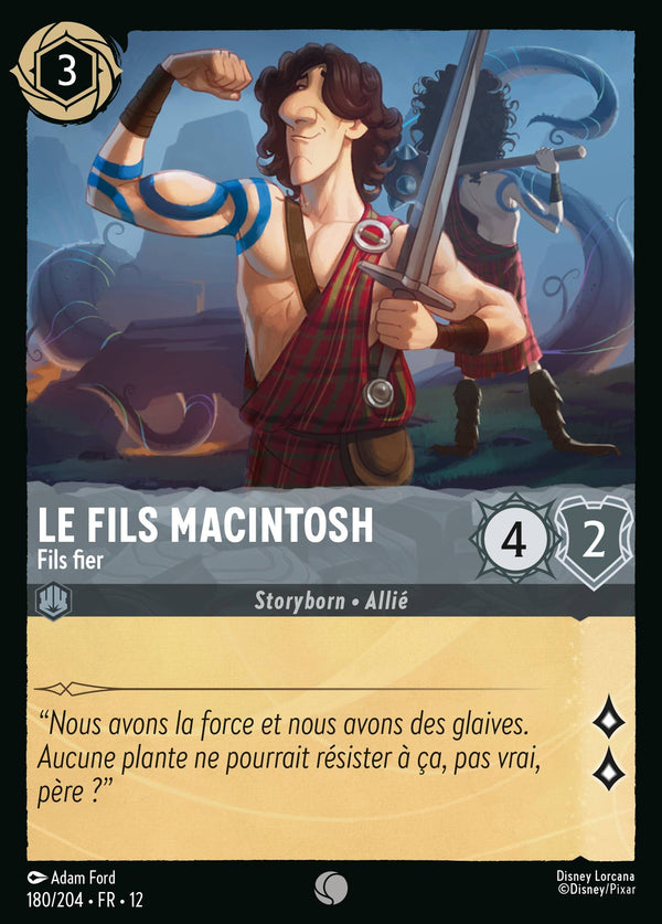 Carte Lorcana 180/204 • FR • 12 Le fils Macintosh | LorenZone