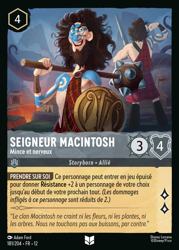 Carte Lorcana 181/204 • FR • 12 Seigneur Macintosh | LorenZone