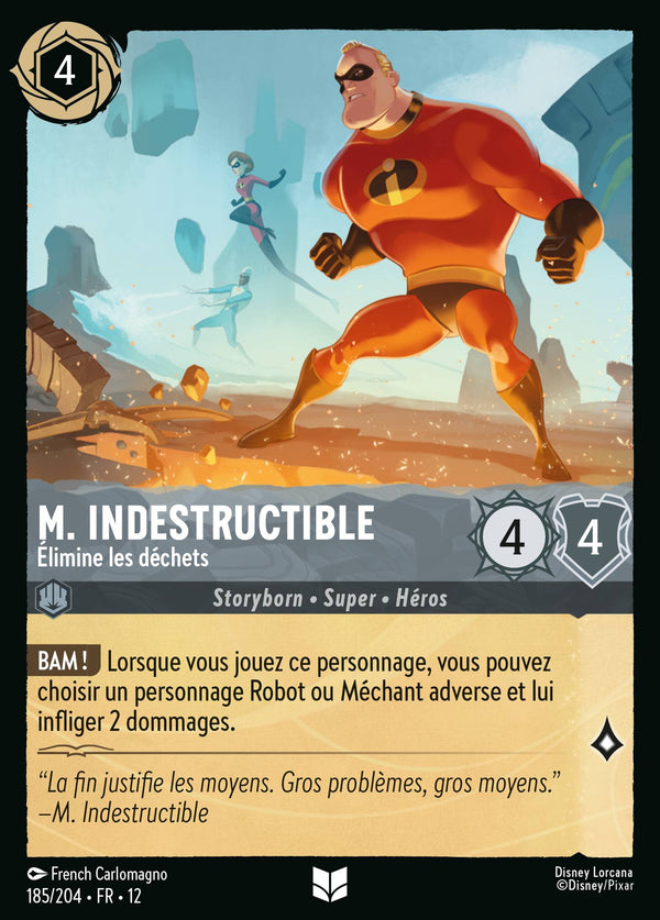 Carte Lorcana 185/204 • FR • 12 M. Indestructible | LorenZone