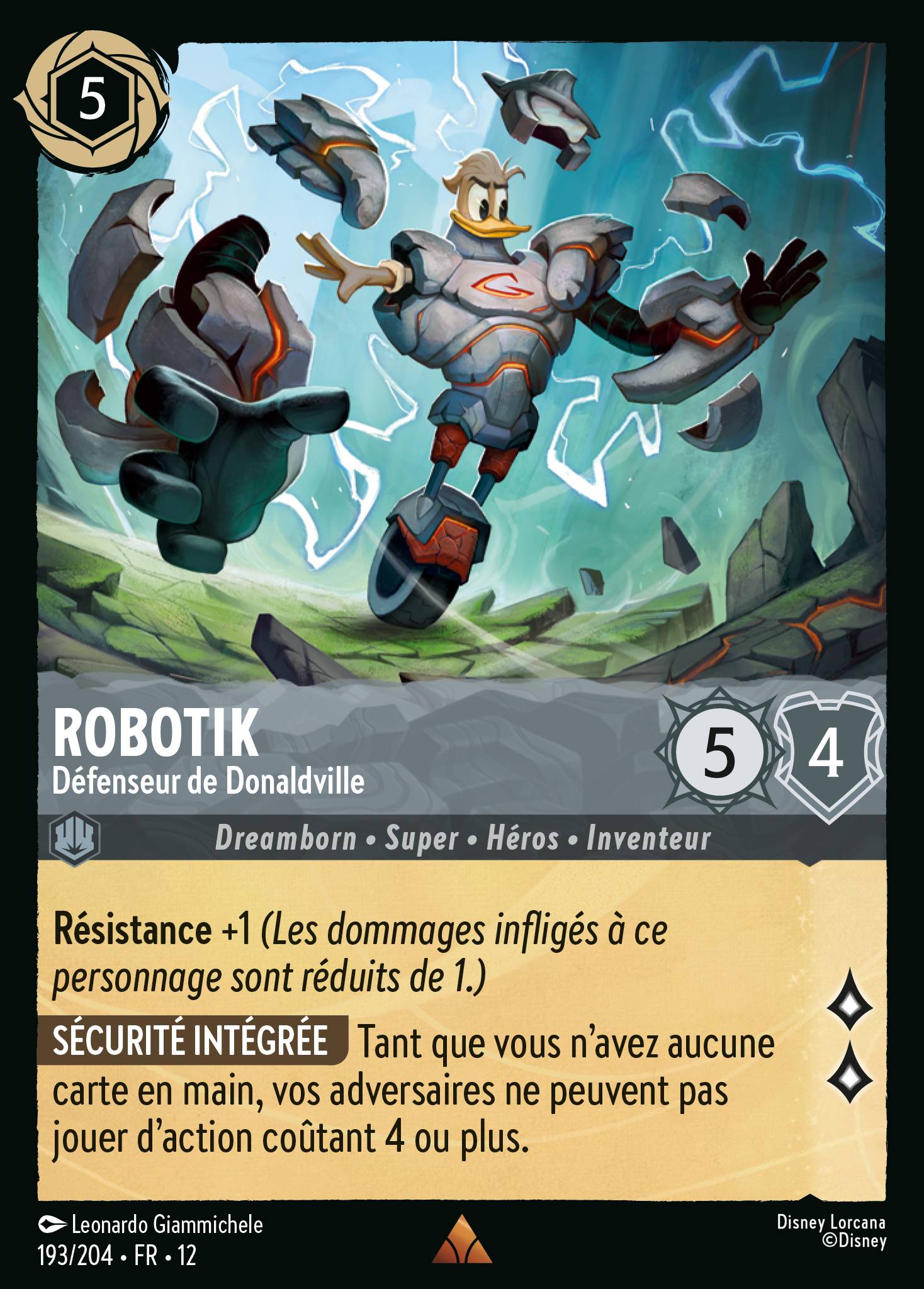 Carte Lorcana 193/204 • FR • 12 Robotik | LorenZone