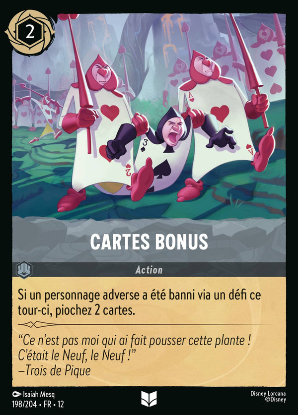 Carte Lorcana 198/204 • FR • 12 Cartes bonus | LorenZone
