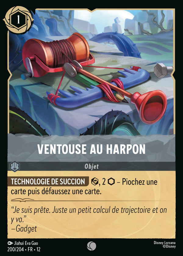 Carte Lorcana 200/204 • FR • 12 Ventouse au harpon | LorenZone