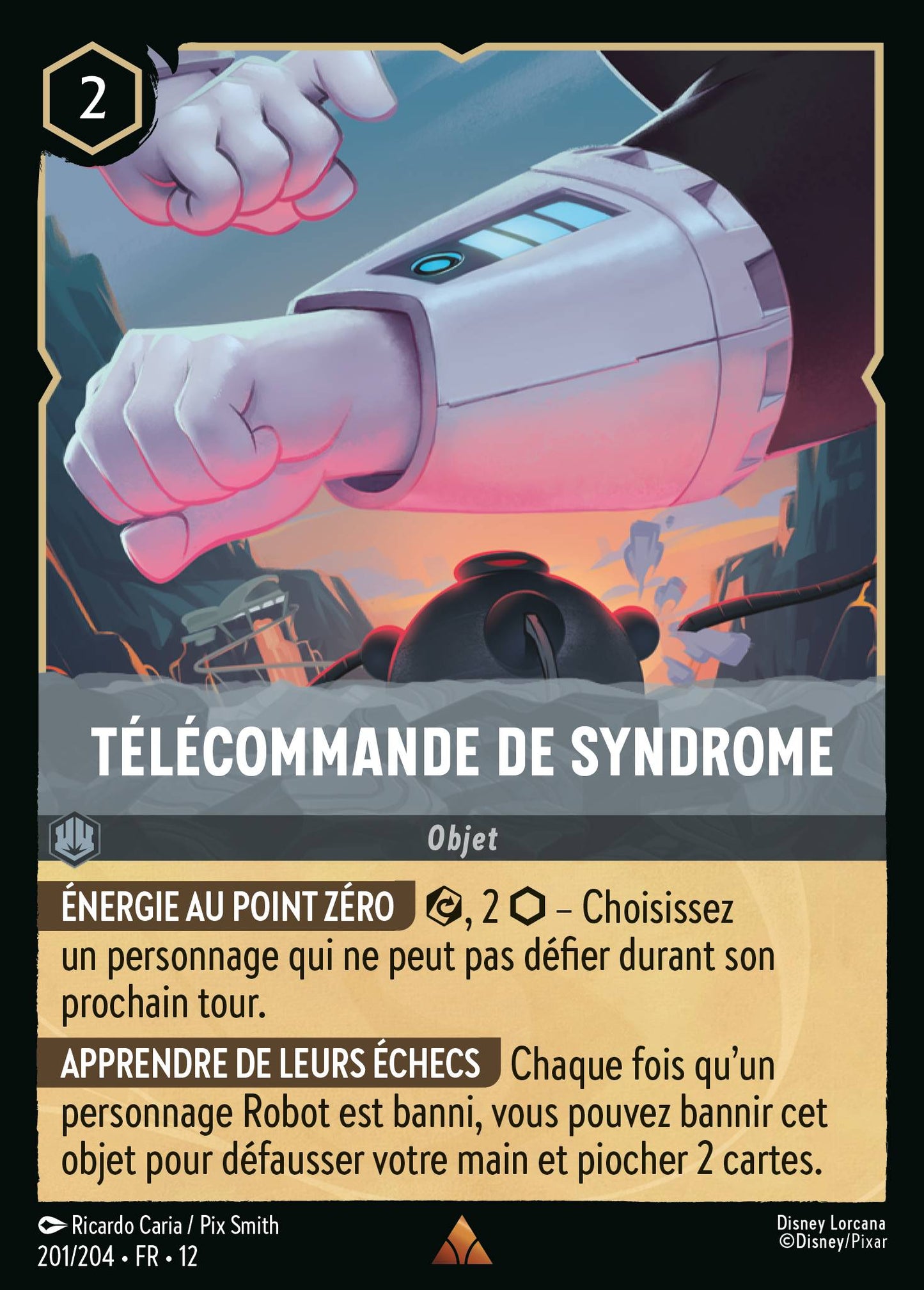Carte Lorcana 201/204 • FR • 12 Télécommande de Syndrome | LorenZone