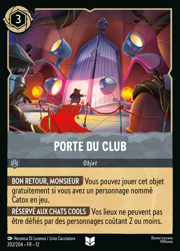 Carte Lorcana 202/204 • FR • 12 Porte du Club | LorenZone