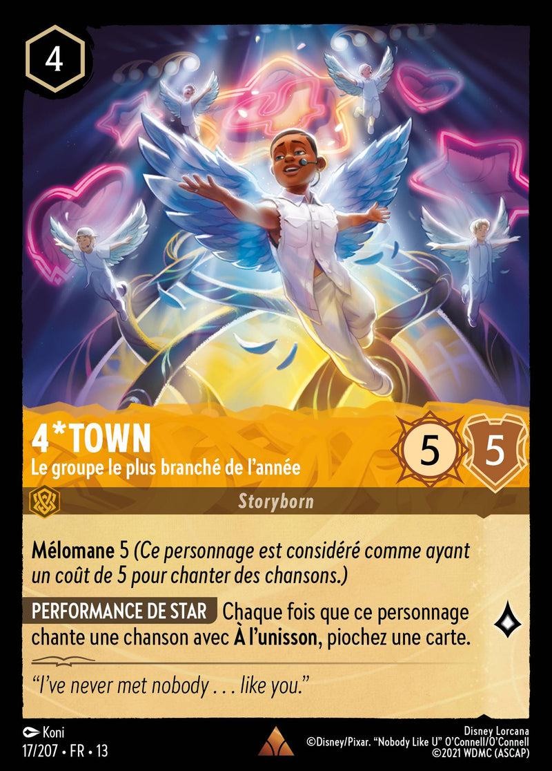 Carte Lorcana 017/207 4*Town, Le groupe le plus branché de l'année | LorenZone