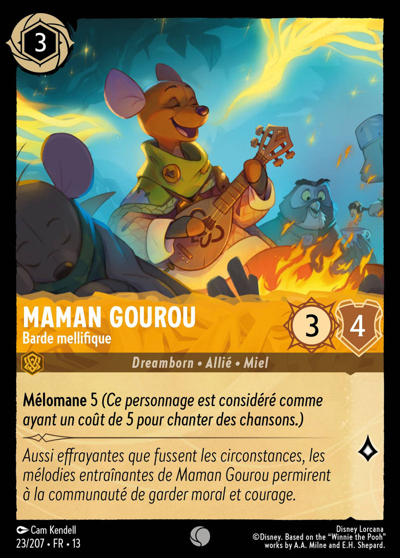 Carte Lorcana 023/207 Maman Gourou, Barde mellifique | LorenZone