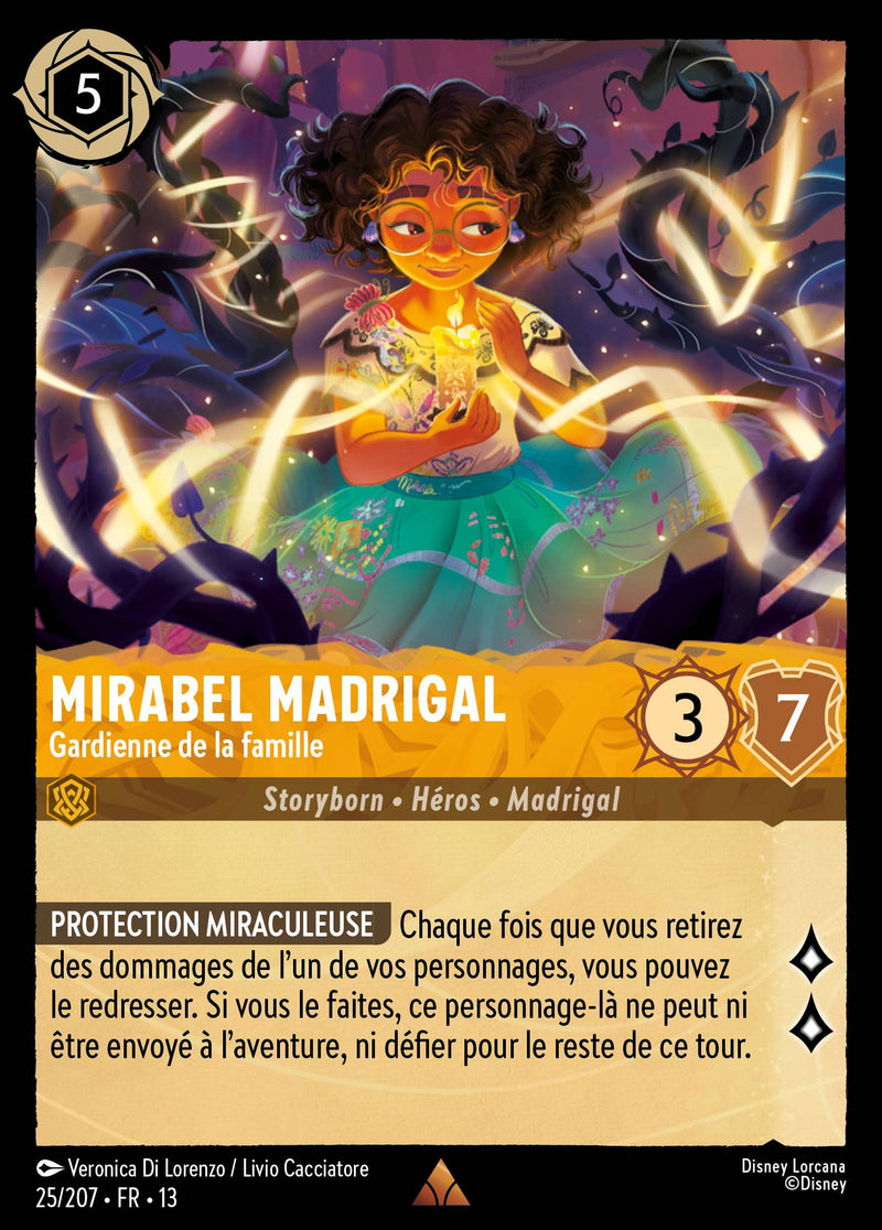 Carte Lorcana 025/207 Mirabel Madrigal, Gardienne de la famille | LorenZone