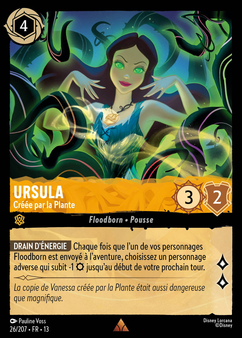 Carte Lorcana 026/207 Ursula, Créée par la Plante | LorenZone