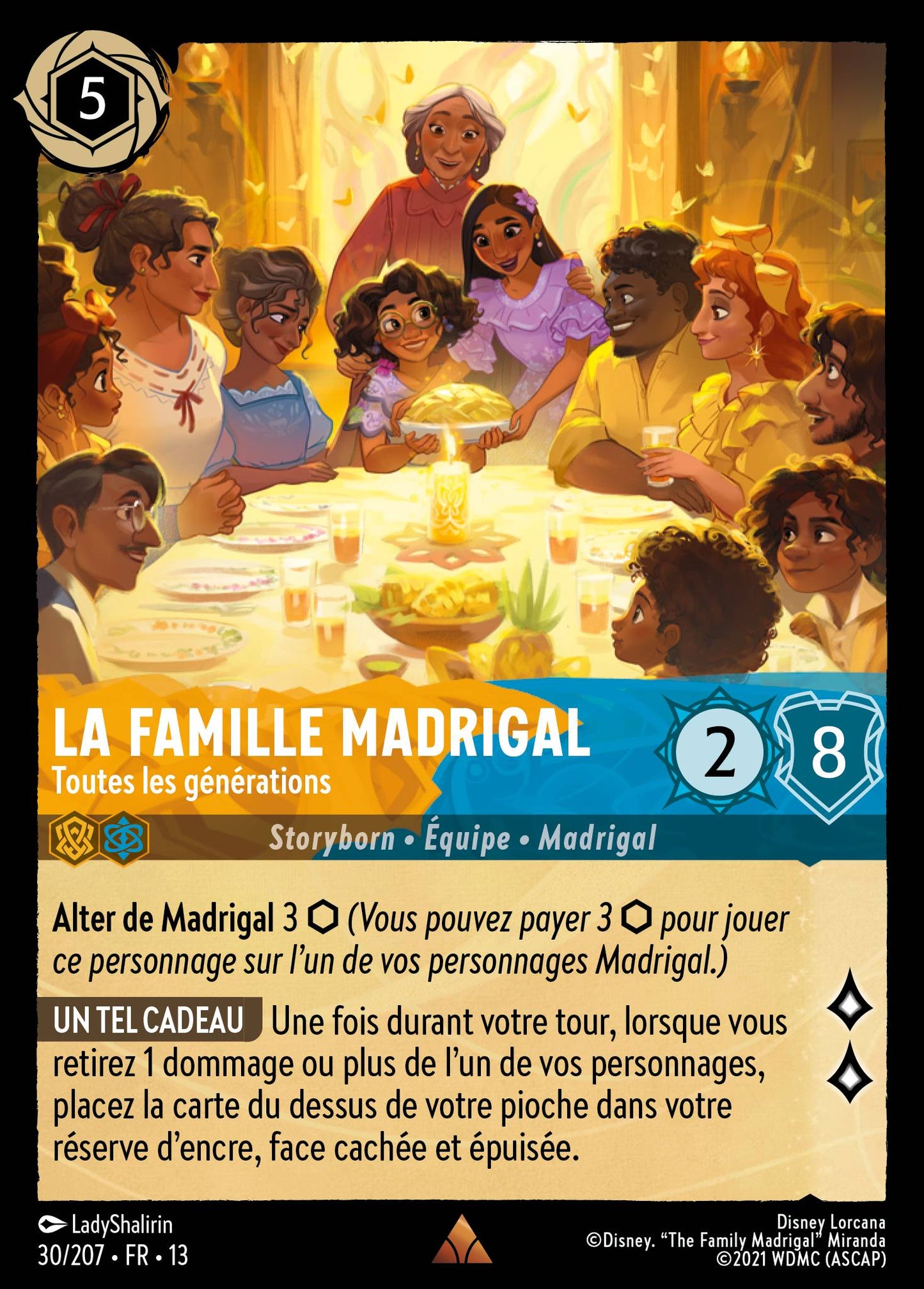 Carte Lorcana 030/207 La famille Madrigal, Toutes les générations | LorenZone