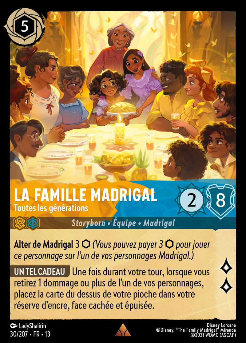 Carte Lorcana 030/207 La famille Madrigal, Toutes les générations | LorenZone