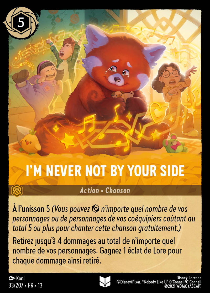 Carte Lorcana 033/207 I'm Never Not by Your Side | LorenZone