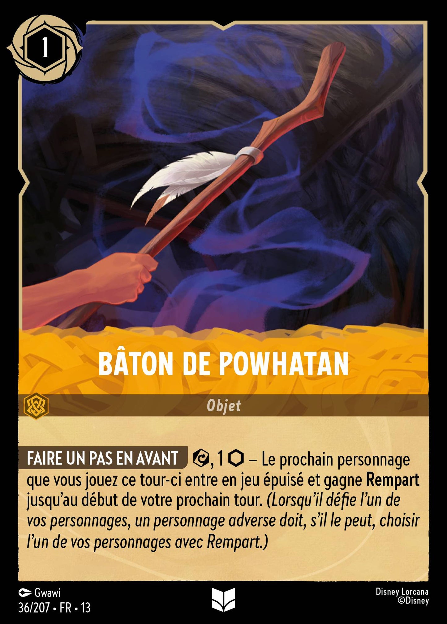 Carte Lorcana 036/207 Bâton de Powhatan | LorenZone