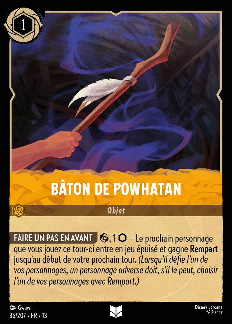Carte Lorcana 036/207 Bâton de Powhatan | LorenZone