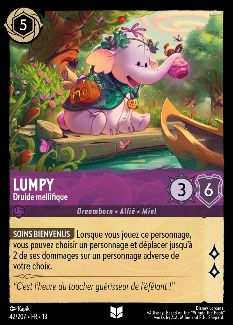 Carte Lorcana 042/207 Lumpy, Druide mellifique | LorenZone