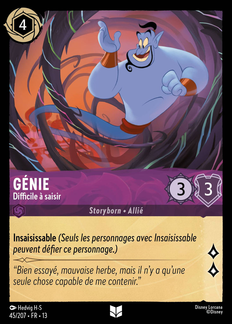Carte Lorcana 045/207 Génie, Difficile à saisir | LorenZone